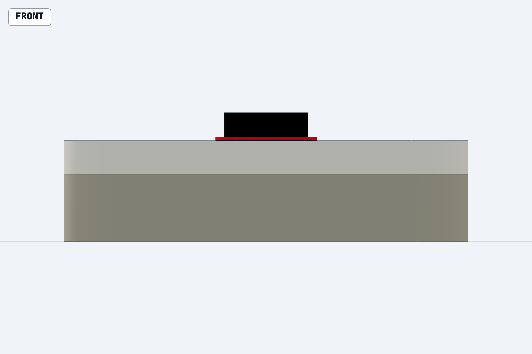 Front CAD view of the Still focus device concept